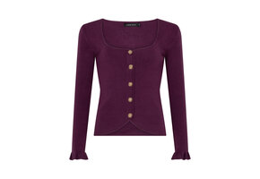 Knitted top Charlotte Plum