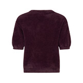 Knitted top Mary Aubergine