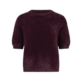 Knitted top Mary Aubergine