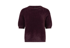 Knitted top Mary Aubergine