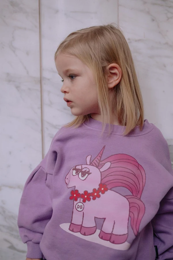 Sassy Unicorn Sweater Purple