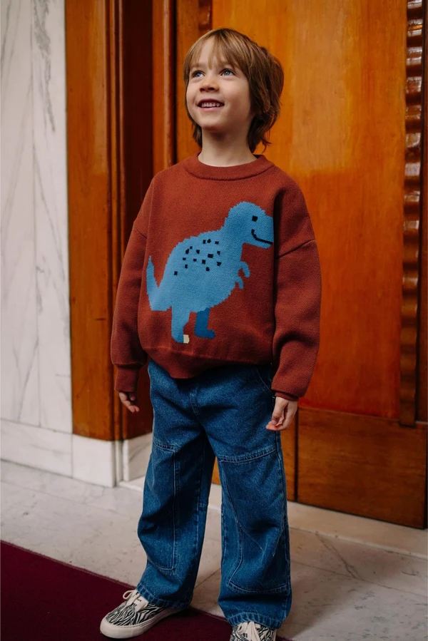 Dino Roar Knitted Sweater