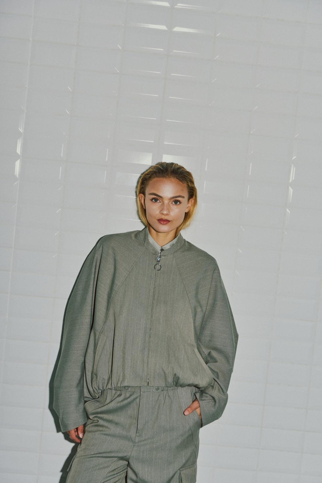 Wblanna Stripe Batsleve Jacket Light Falcon Pinstripe