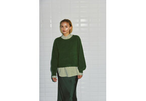 Wbliza Ls Pullover Green Melange