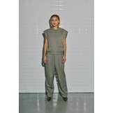 Wblanna Stripe Pull Up Pant Ligth Falcon Pinstripe