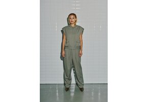 Wblanna Stripe Pull Up Pant Ligth Falcon Pinstripe