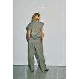 Wblanna Stripe Pull Up Pant Ligth Falcon Pinstripe