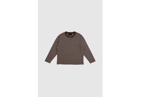 Wbldomu Ls Tee Brown/ White Stripe