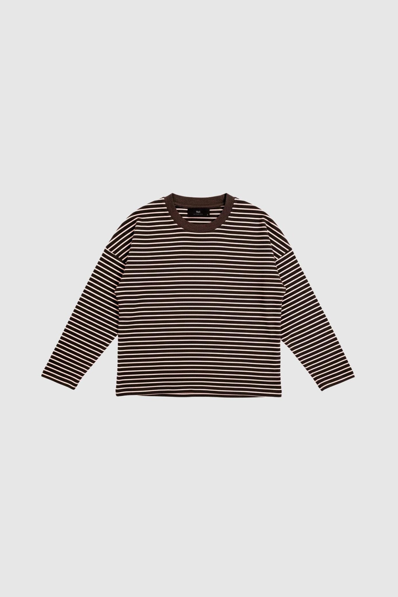 Wbldomu Ls Tee Brown/ White Stripe