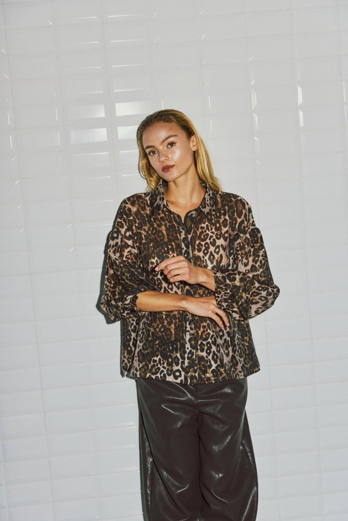 Wblannika Leo Ls Shirt Leo Print