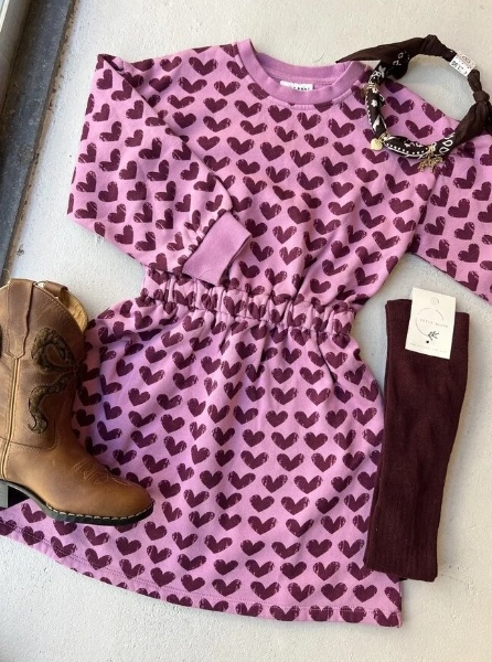 HEART SWEAT DRESS