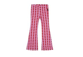 HEART FLARED PINK PANTS