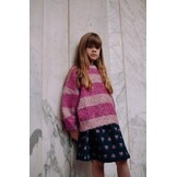 PINK GLITTER STRIPE SWEATER