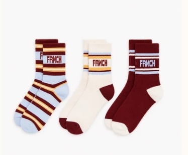 CHA26848 CHAUSSETTES BLEU CLAIR