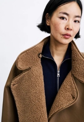 CHC26718 MANTEAU CAMEL