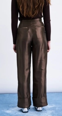 CHC26618 PANTALON MARRON GLACE