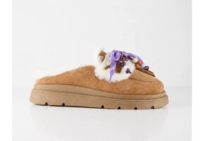 NOVA suede - Instappers | Cognac / Off white