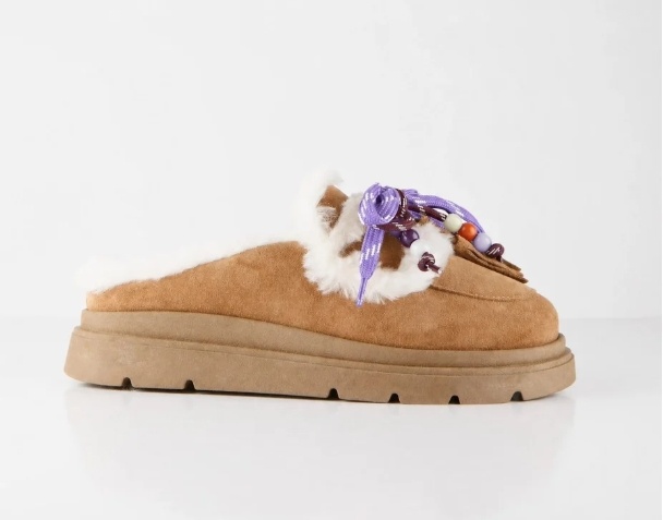 NOVA suede - Instappers | Cognac / Off white