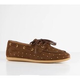 LATTY small studs Dark Brown