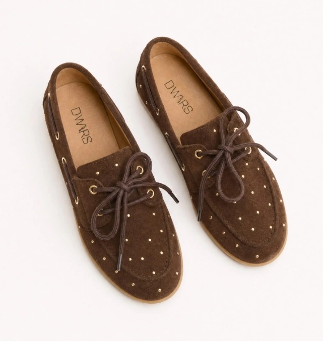 LATTY small studs Dark Brown