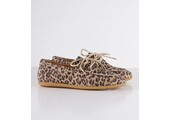LATTY small studs leopard Cognac