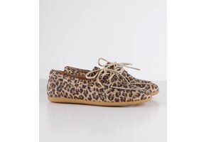 LATTY small studs leopard Cognac