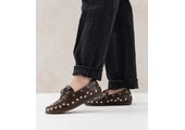 LATTY big studs Dark Brown