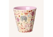 Melamine Cups with Pink Fun Fair Prints - Small - per stuk - 160 ml