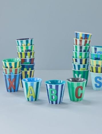 Melamine Stripes - Bluish Colors - Medium - 250 ml