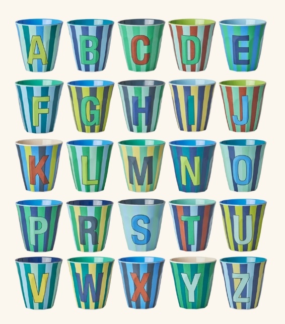 Melamine Stripes - Bluish Colors - Medium - 250 ml
