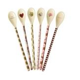 Melamine Latte Spoon in 6 Asst. Bon Vivant Prints - Single