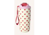 Stainless Steel Thermo Cup with Hearts Print - Large - 550 ml