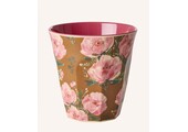 Melamine Cup with Floral Fiesta Rose Print - Medium - 250 ml