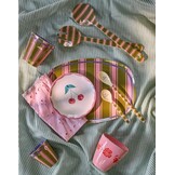 Melamine Cup with Stripe Delight Print - Medium - 250 ml