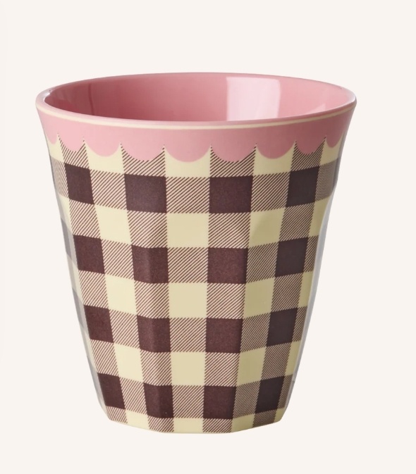 Melamine Cup with Check Me Out Print - Medium - 250 ml