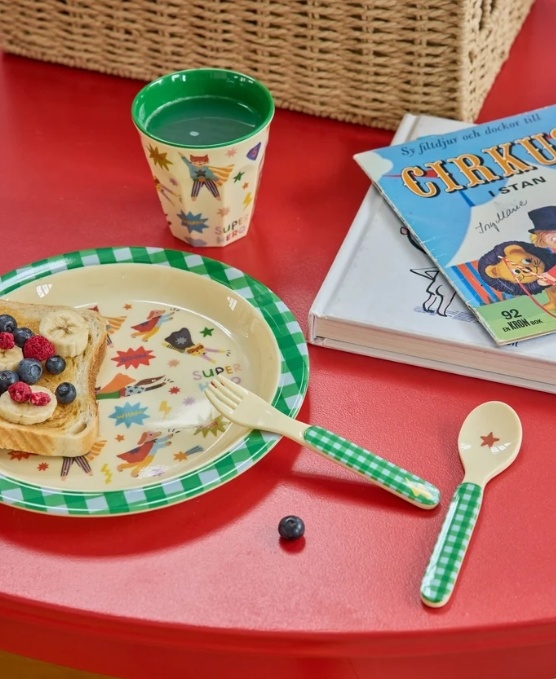 Melamine Cup with Hero Print - Medium - Green - 250 ml