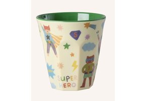 Melamine Cup with Hero Print - Medium - Green - 250 ml