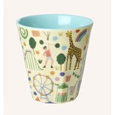 Melamine Cup with Mint Fun Fair Print - Medium - 250 ml