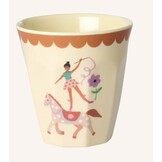 Melamine Cups with Pink Fun Fair Prints - Small - 6 Pack - 160 ml