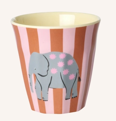 Melamine Cups with Pink Fun Fair Prints - Small - 6 Pack - 160 ml
