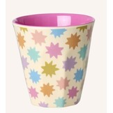 Melamine Cups with Pink Fun Fair Prints - Small - 6 Pack - 160 ml