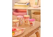 Melamine Cups with Pink Fun Fair Prints - Small - 6 Pack - 160 ml