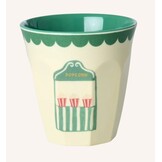 Melamine Cups with Mint Fun Fair Prints - Small - 6 Pack - 160 ml