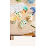 Melamine Cups with Mint Fun Fair Prints - Small - 6 Pack - 160 ml