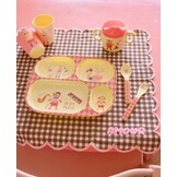 Kids Melamine Spoon and Fork with Pink Music Band Print