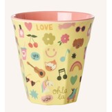 Melamine Cup with Unicorn Love Print - Medium - 250 ml