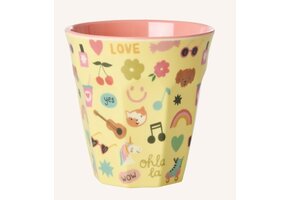 Melamine Cup with Unicorn Love Print - Medium - 250 ml
