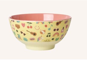 Melamine Bowl with Unicorn Love Print - Medium - 700 ml