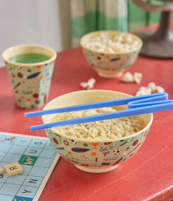 Melamine Bowl with Sports Print - Medium - 700 ml