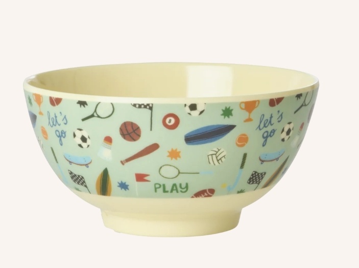 Melamine Bowl with Sports Print - Medium - 700 ml